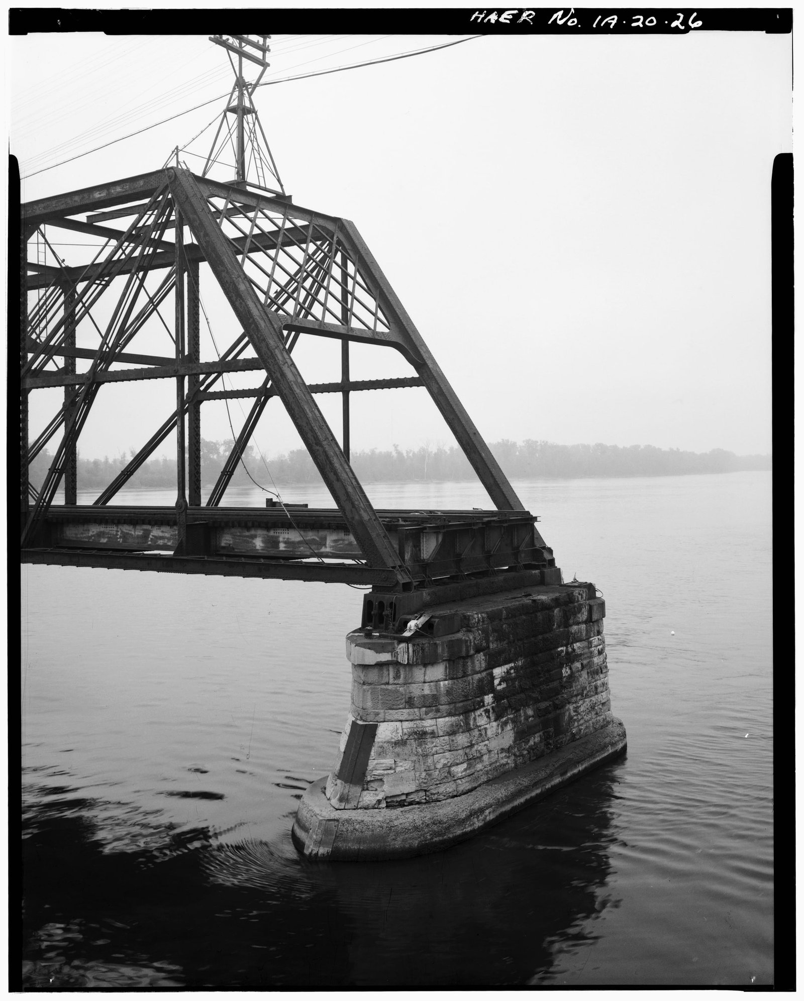 Open end of span #5, previous bridge